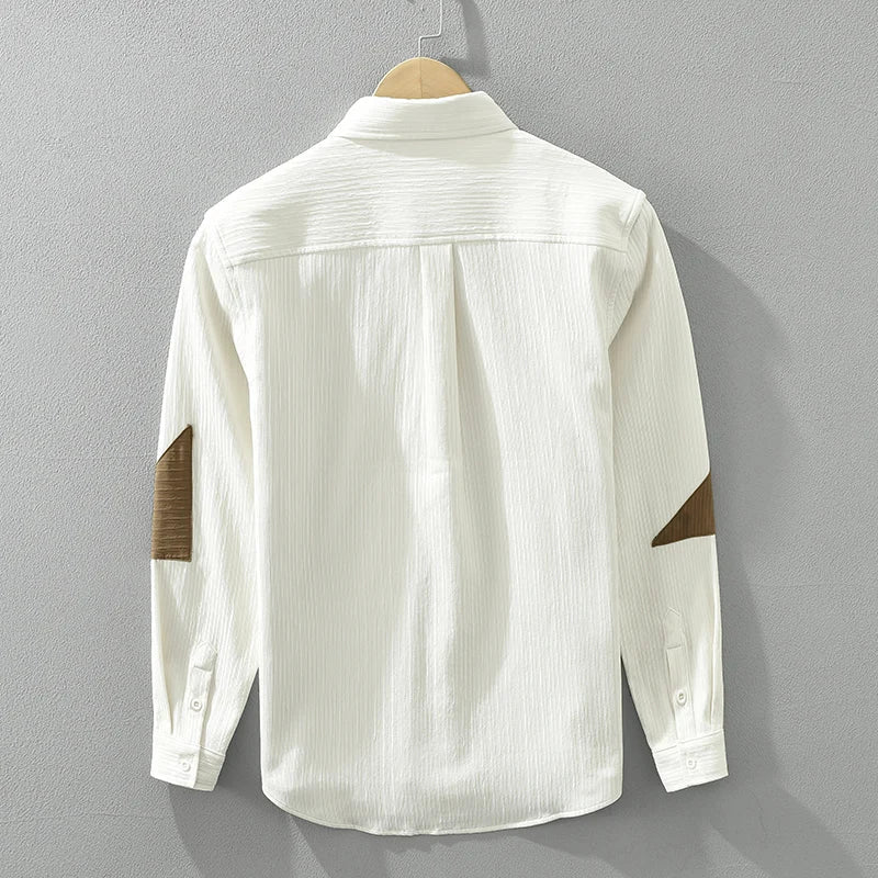 Lars - Patchwork Overhemd - Stijlvol - Heren-4