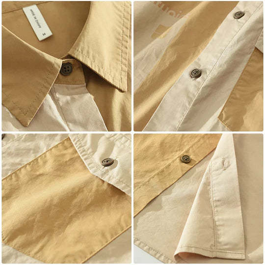 Khalid - Casual Patchwork Overhemd - Trendy - Heren-5