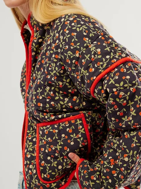Flore - Jas dames vintage bloemenprint