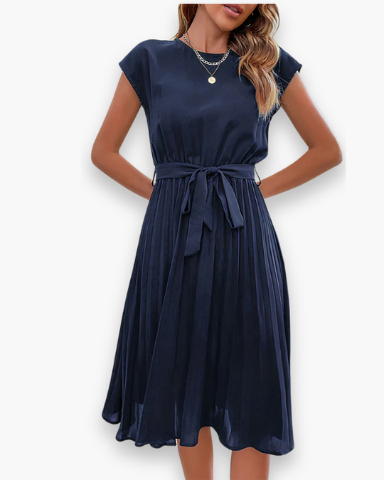 Moderne Geplooide Jurk Voor Dames | Elegant