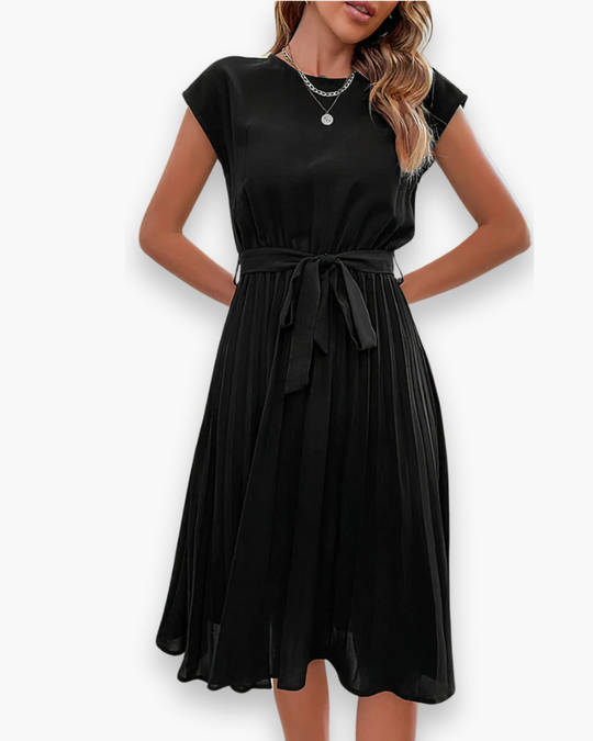 Moderne Geplooide Jurk Voor Dames | Elegant
