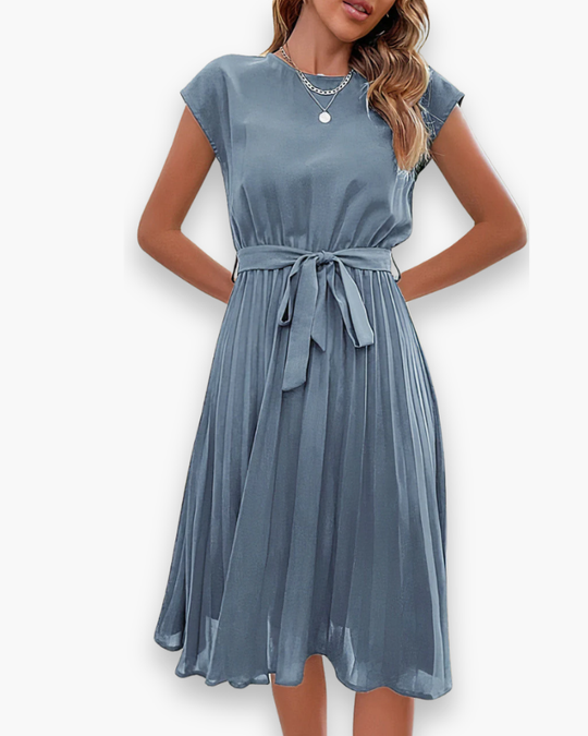 Moderne Geplooide Jurk Voor Dames | Elegant