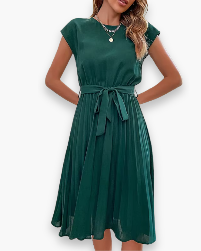 Moderne Geplooide Jurk Voor Dames | Elegant