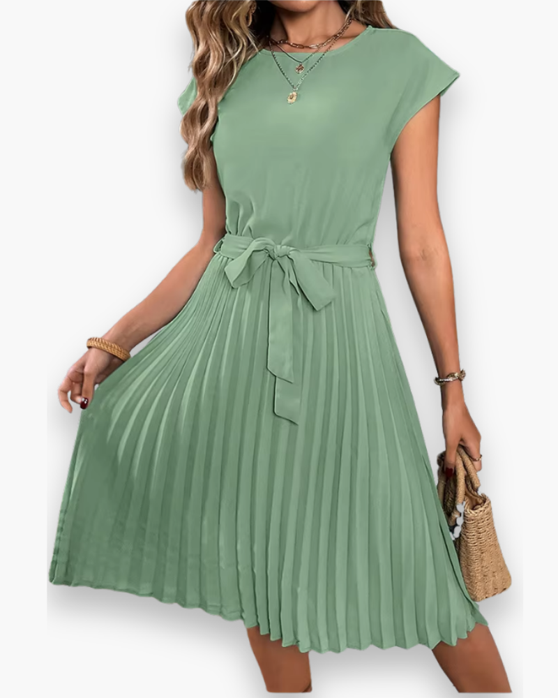 Moderne Geplooide Jurk Voor Dames | Elegant