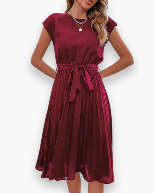 Moderne Geplooide Jurk Voor Dames | Elegant
