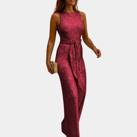 Clara - Glitter jumpsuit dames