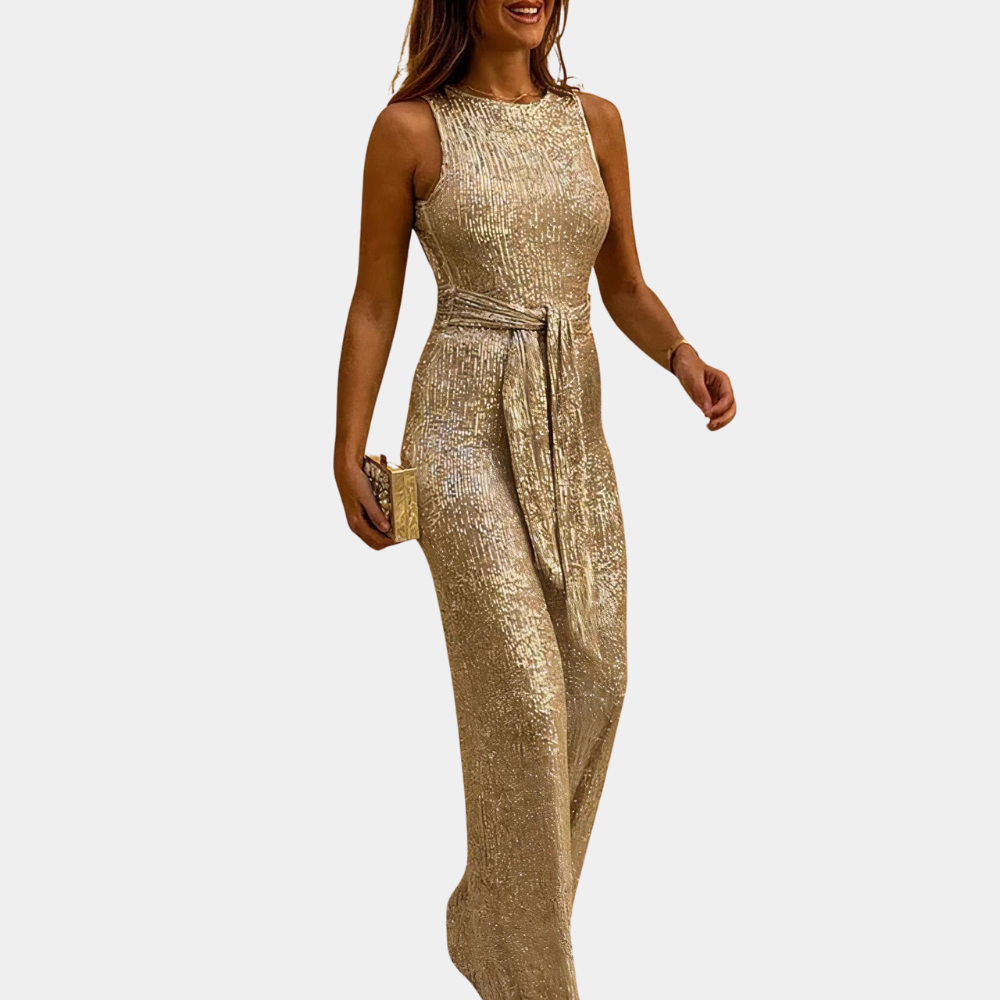 Clara - Glitter jumpsuit dames
