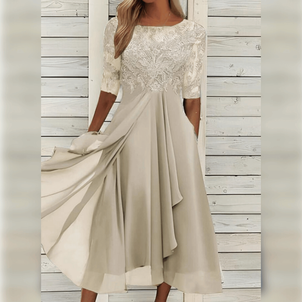Ingrid - Elegante Kanten Jurk