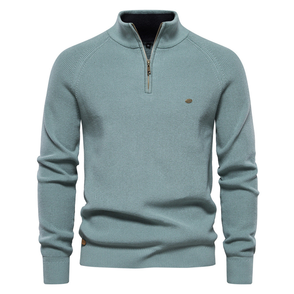 Noah - Trui Luxe Half Zip Heren