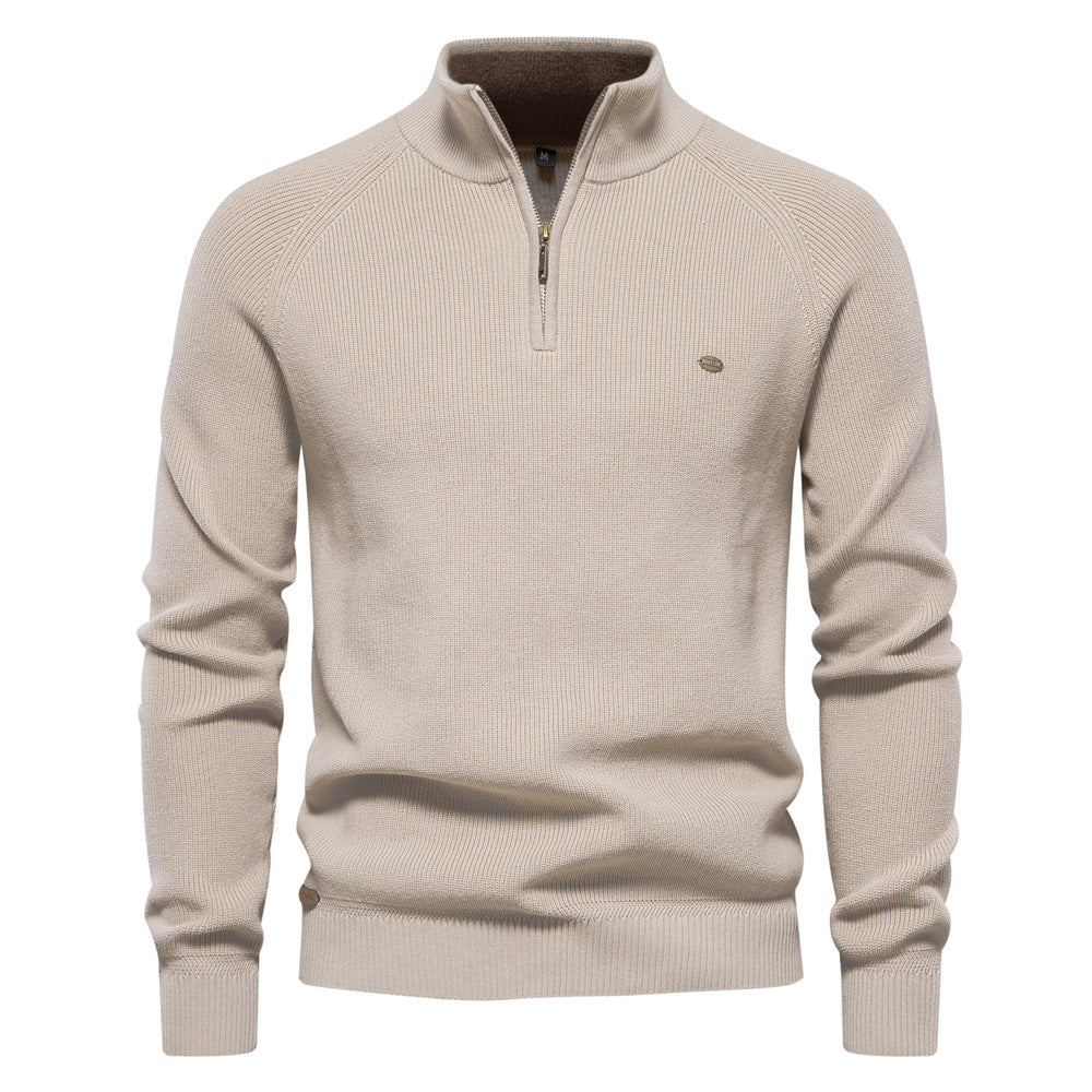 Noah - Trui Luxe Half Zip Heren