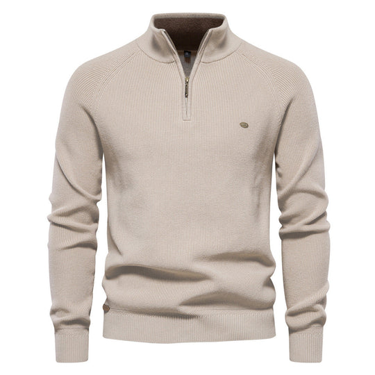 Noah - Trui Luxe Half Zip Heren