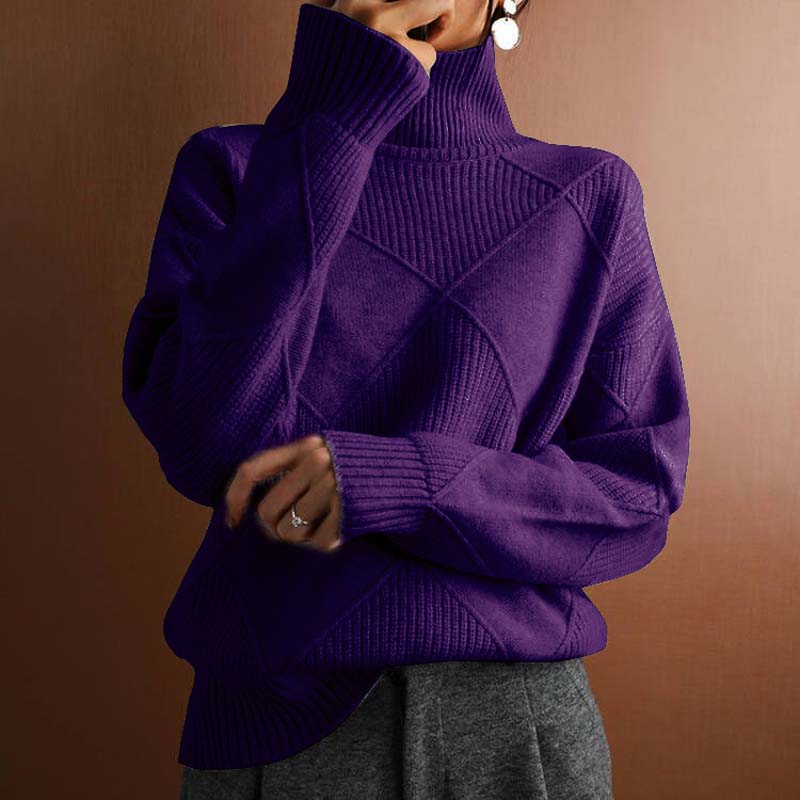Karin - Elegante Oversized Grofgebreide Coltrui