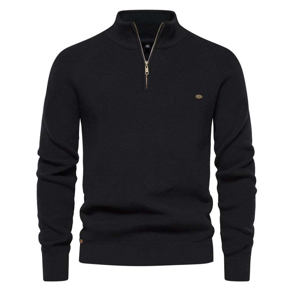 Noah - Trui Luxe Half Zip Heren