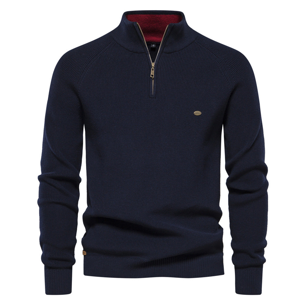 Noah - Trui Luxe Half Zip Heren