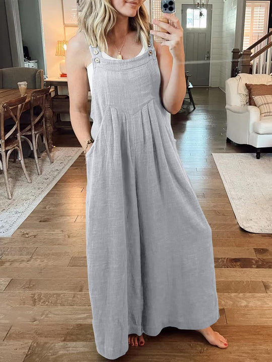 Elsa - Jumpsuit met Wijde Pijpen en Elegant Silhouet