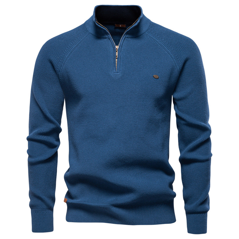 Noah - Trui Luxe Half Zip Heren