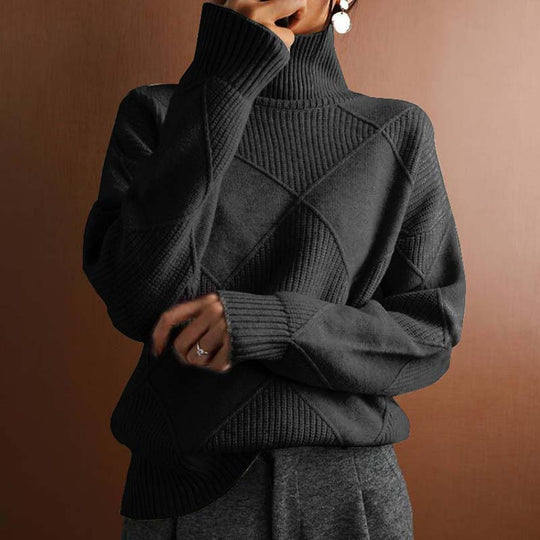 Karin - Elegante Oversized Grofgebreide Coltrui