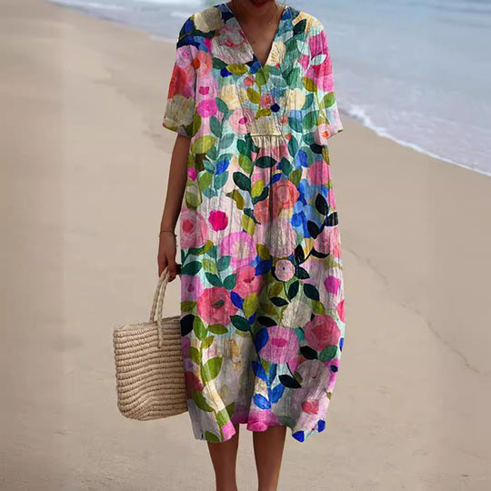Damesjurk Met Bloemenprint - Zara
