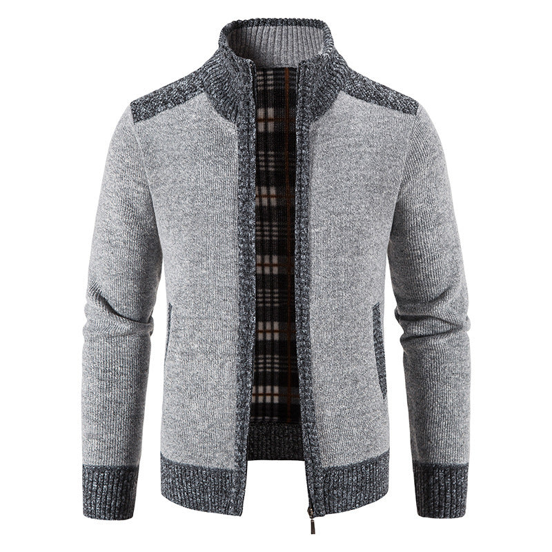 Sebas – Wollen cardigan met kraag en klassieke look