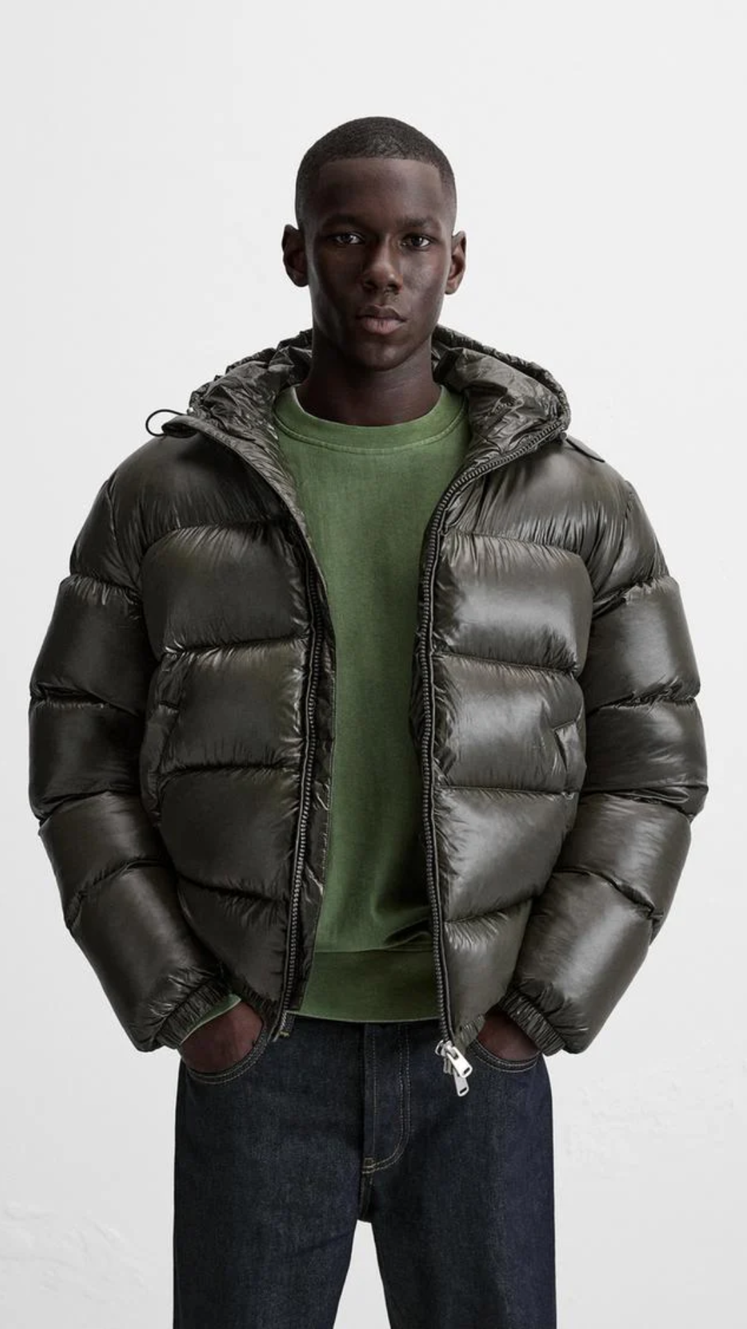 Marcus | Stijlvolle Warme Glanzende Donzen Winterjas