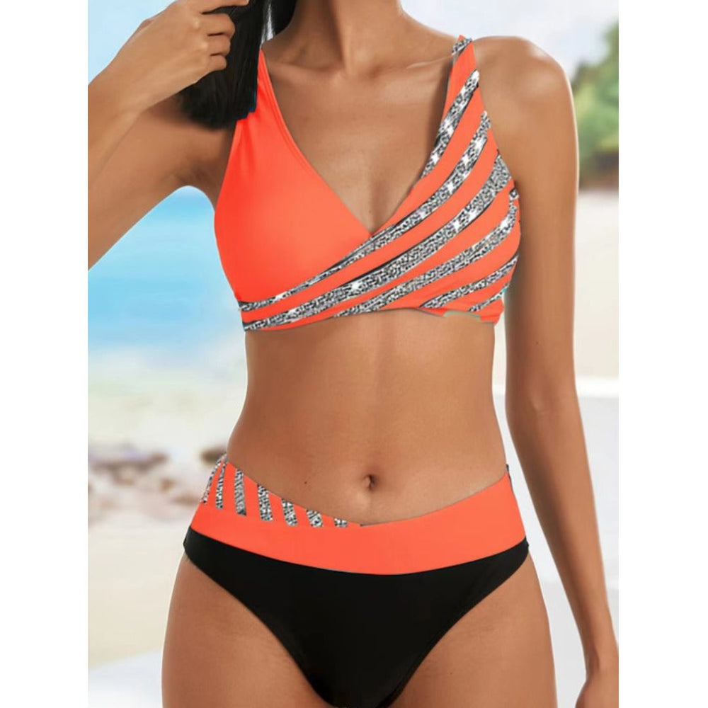 Joyce - Sexy Bikini met Glitterstrepen