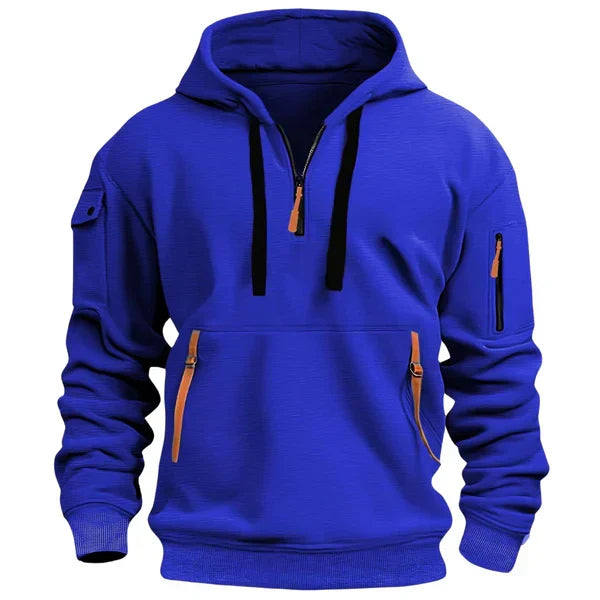 Anthony | Stijlvolle Half Zip Utility Hoodie