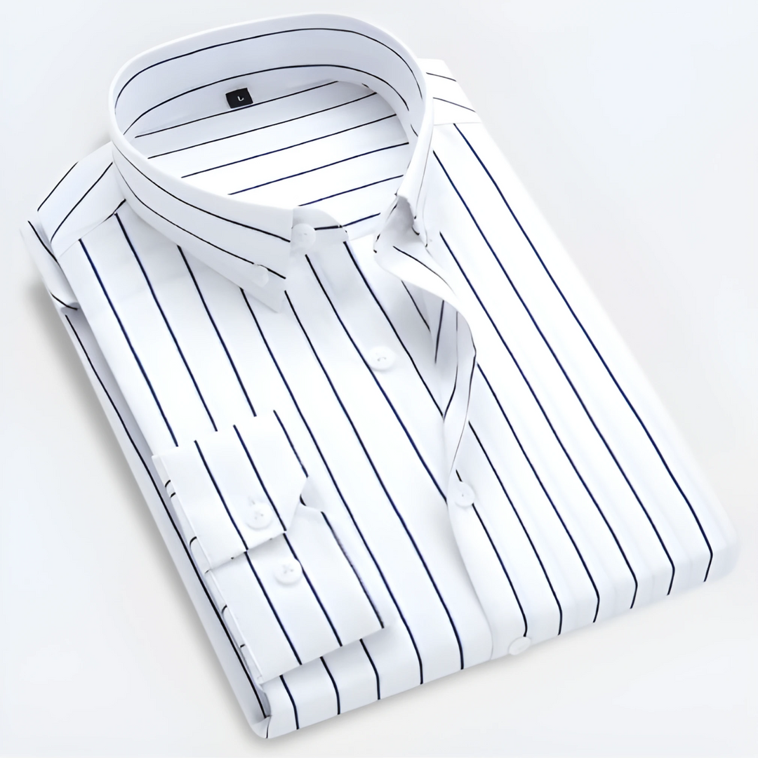 Matteo - Gestreept Slim Fit Overhemd Heren