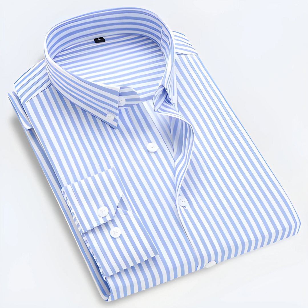 Matteo - Gestreept Slim Fit Overhemd Heren