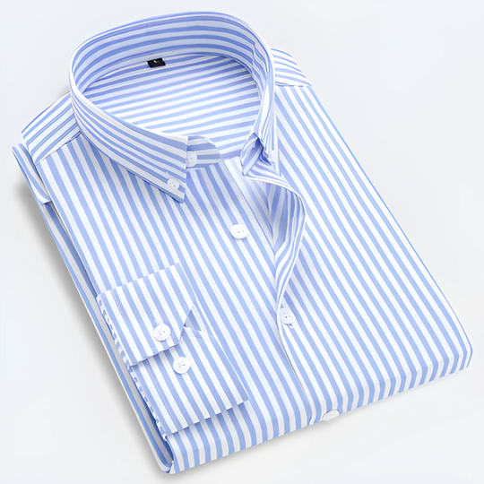 Matteo - Gestreept Slim Fit Overhemd Heren