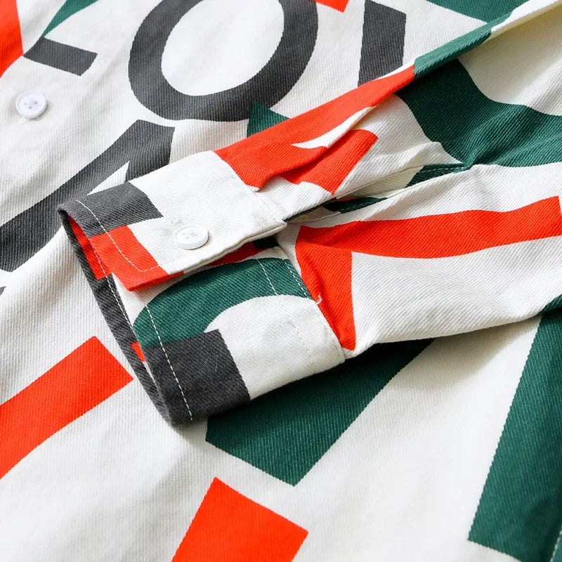 Wayne - Bedrukt Overhemd - Gedurfde Stijl - Heren-5
