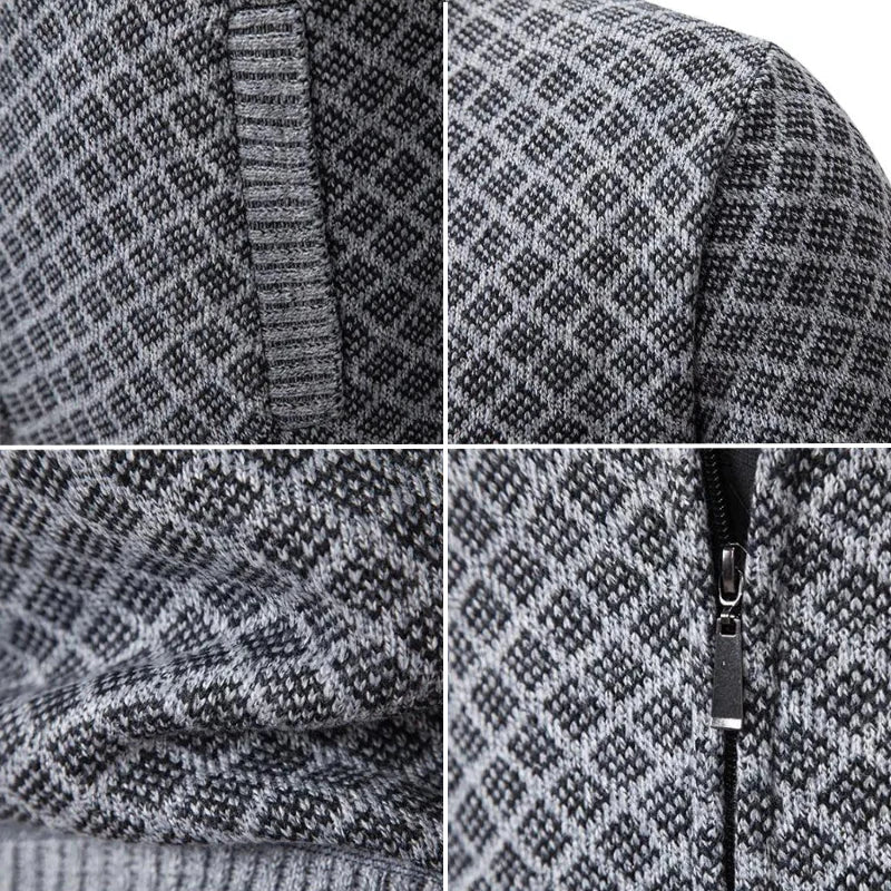 Mason - Klassiek Gebreid Rits Vest