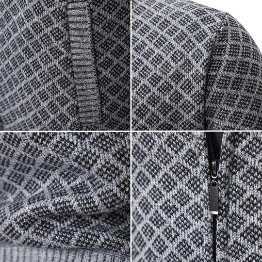 Mason - Klassiek Gebreid Rits Vest