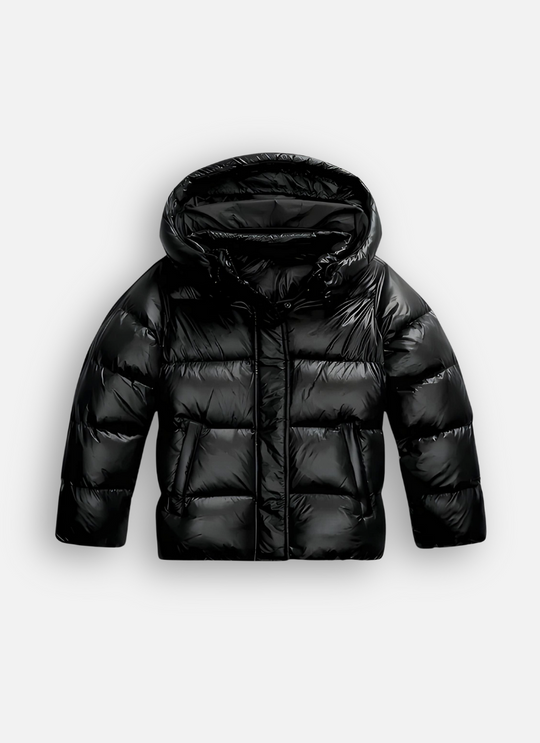 Yvonne | Elegante Warme Oversized Glanzende Winterjas
