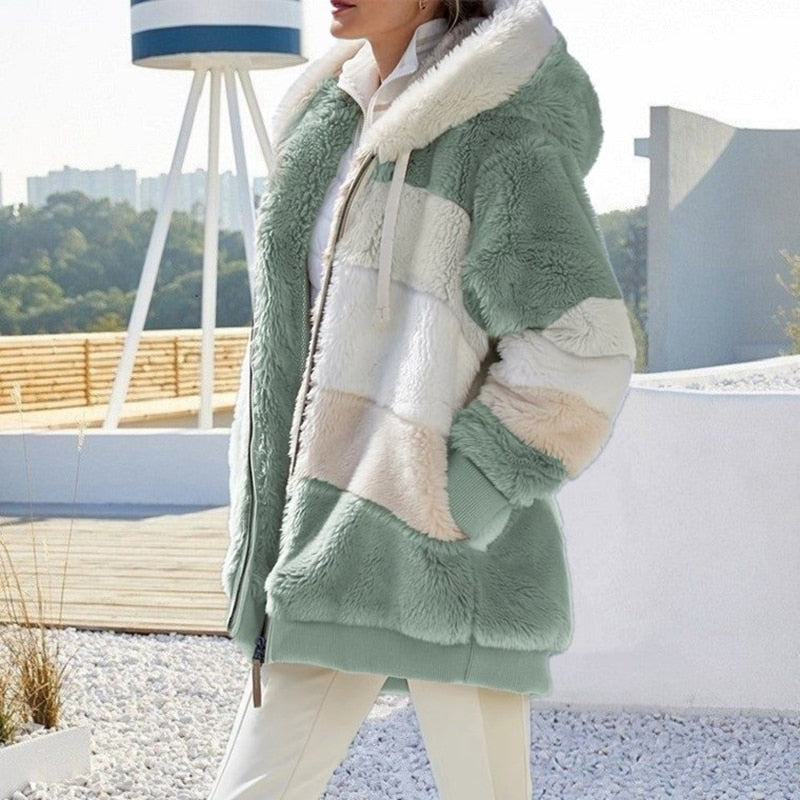 Zanda - Jas fleece zacht dames