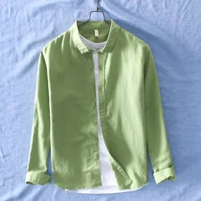 Miles - Linnen Overhemd - Casual - Heren-4