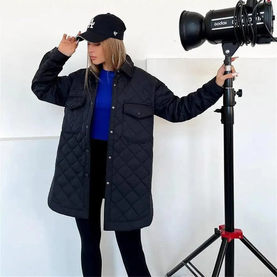 Helen - Stijlvolle Gewatteerde Winterjas