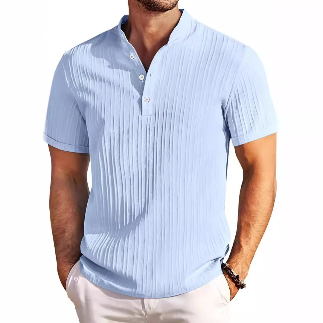 Arjen - Henley Shirt - Comfortabel - Heren-3