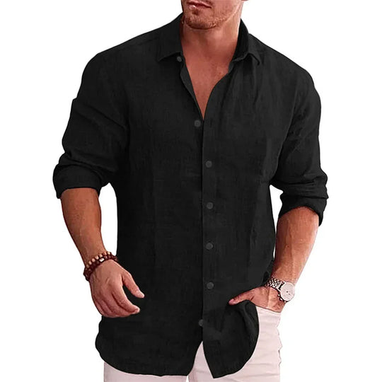 Piet - Linnen Overhemd - Elegant - Heren-1