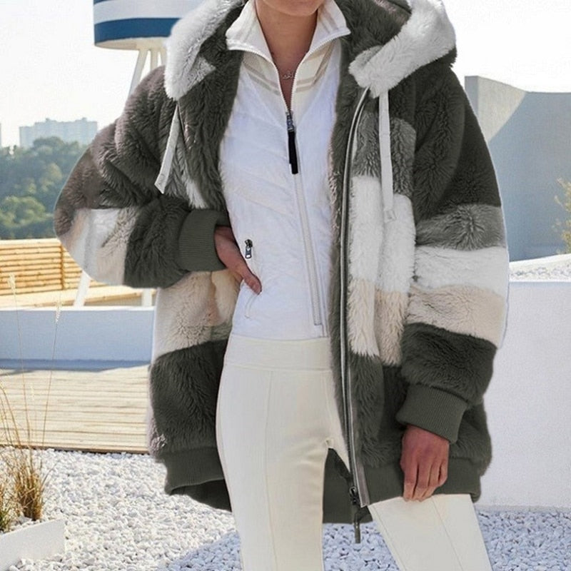 Zanda - Jas fleece zacht dames