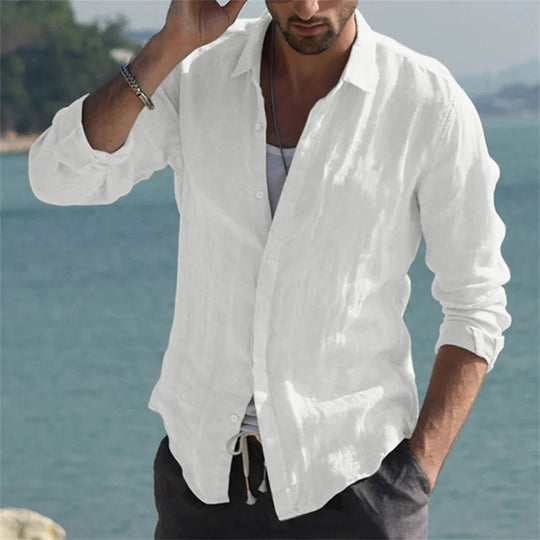 Variant image for Bram - Luchtig Katoenen Overhemd - Casual - Heren-7