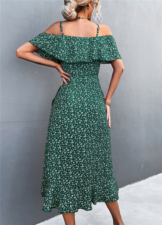 Mira - Elegante Gala Jurk - Off-Shoulder en Romantisch - Dames-3