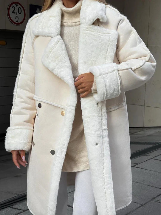 Julia - Lange Faux Fur Jas