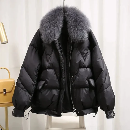 Suzanne - Elegante Oversized Gewatteerde Winterjas