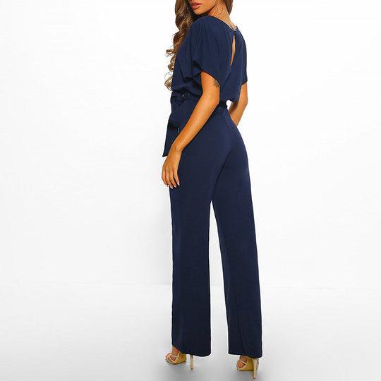 Elvina - Stijlvolle Jumpsuit met Getailleerde Tailleband