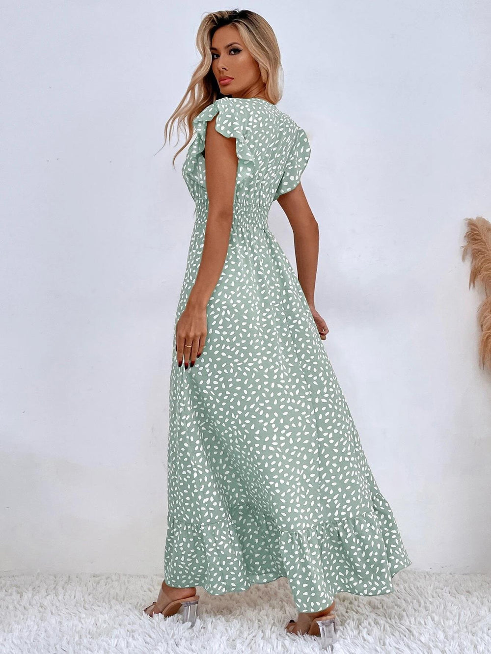 Fenna - Maxi Jurk met Stippen - Vloeiend en Elegant - Dames-2