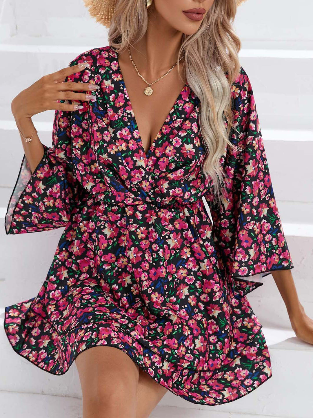 Jaimie - Elegant Mini Jurk - Flatterende Pasvorm met Ruffle - Dames-3