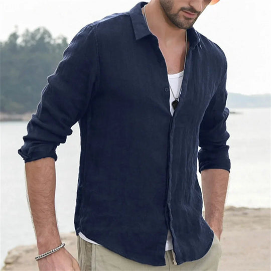 Variant image for Bram - Luchtig Katoenen Overhemd - Casual - Heren-13