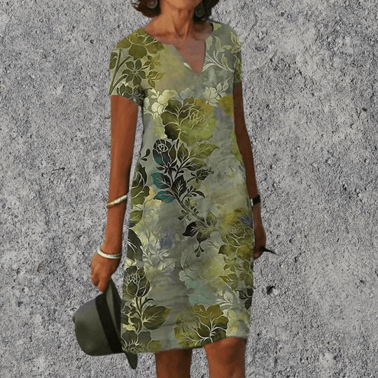 Laura - Stijlvolle zomerjurk met Bloemenprint Dames