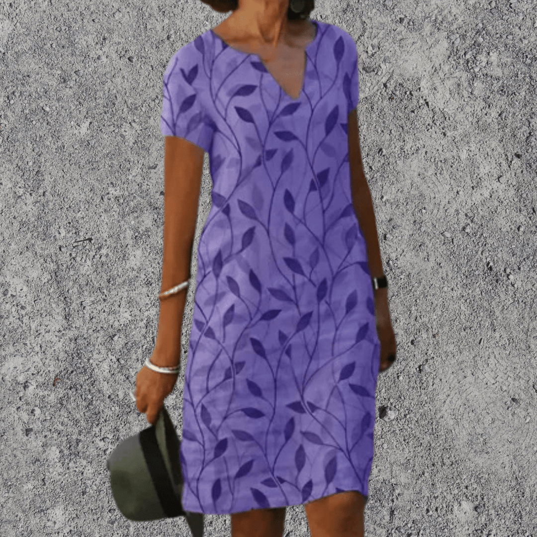 Laura - Stijlvolle zomerjurk met Bloemenprint Dames