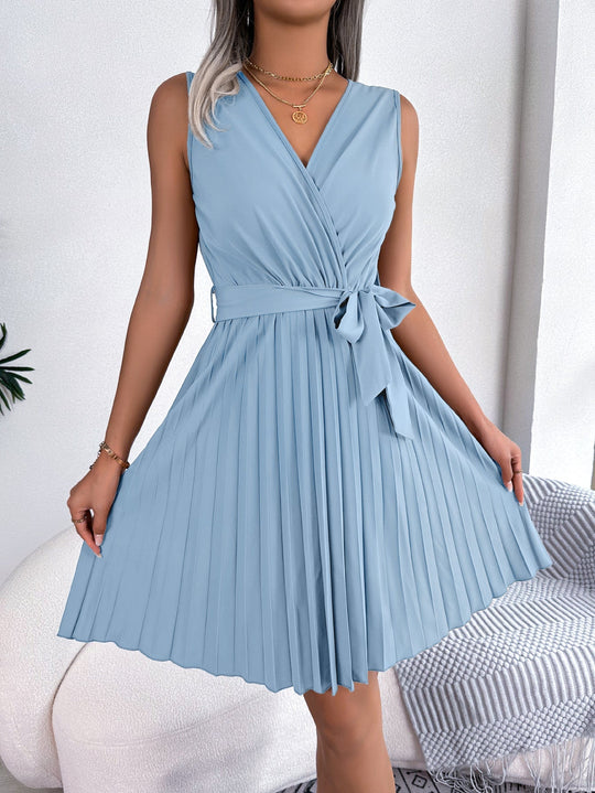 Ashira - Geplooide Mini Jurk - Elegant en Comfortabel - Dames-1
